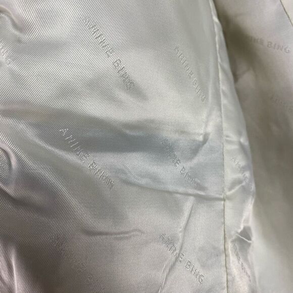 ANINE BING Fishbone Herringbone Pattern Blazer Jacket - Picture 12 of 13